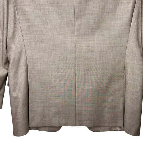 APT 9 Modern Fit Mens Wool Two Button Suit Jacket Sport Coat Size 44L Beige - Picture 7 of 14